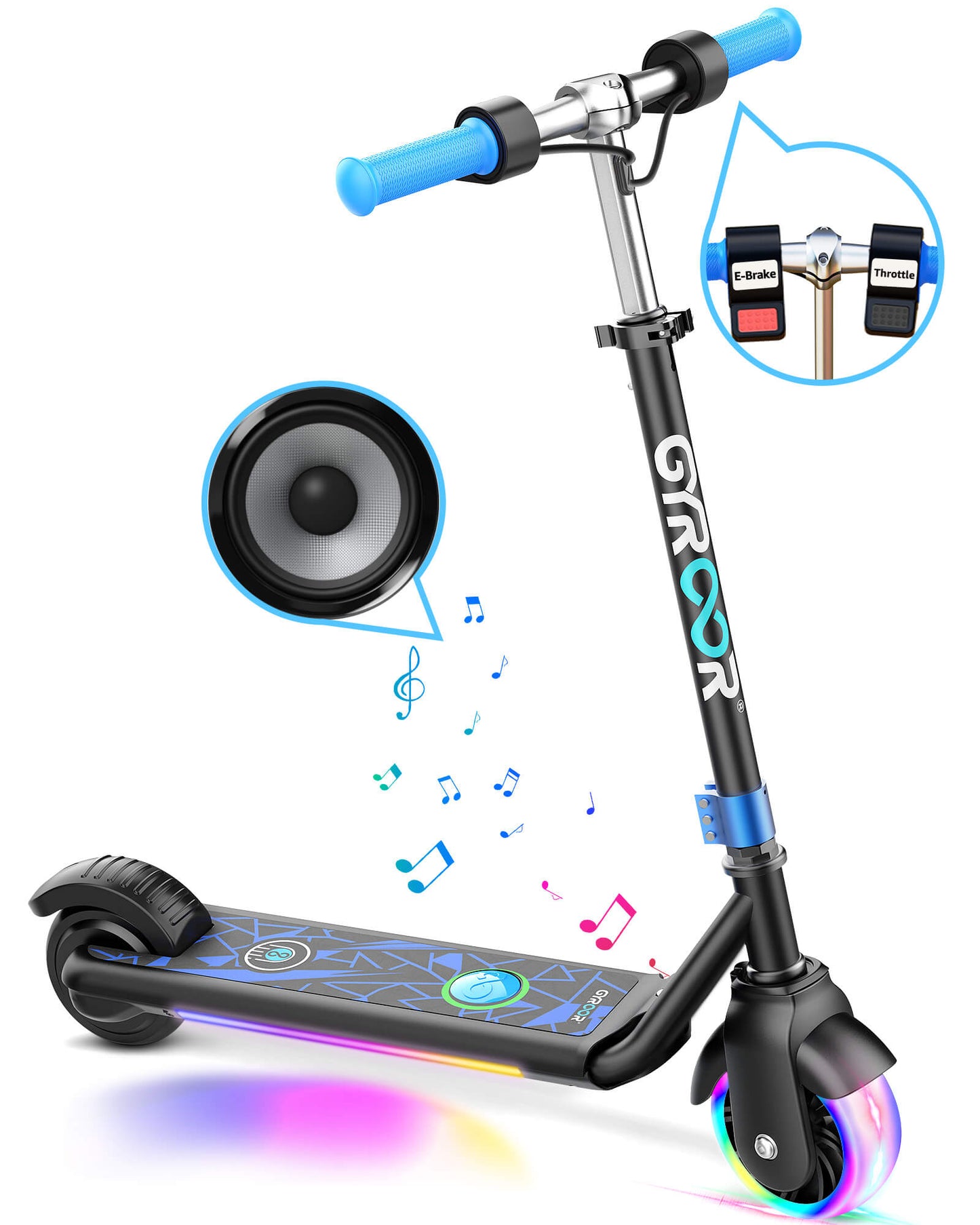 Gyroor H30Max - Rodillo eléctrico para niños de 6 a 12 años