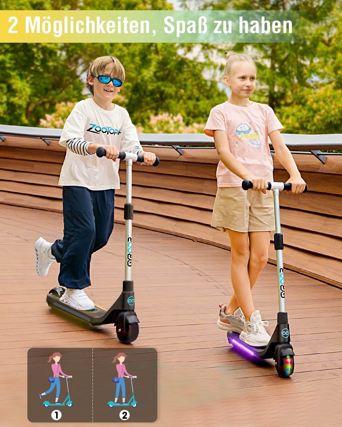 Gyroor H30 E-Scooter für Jungen und Mädchen