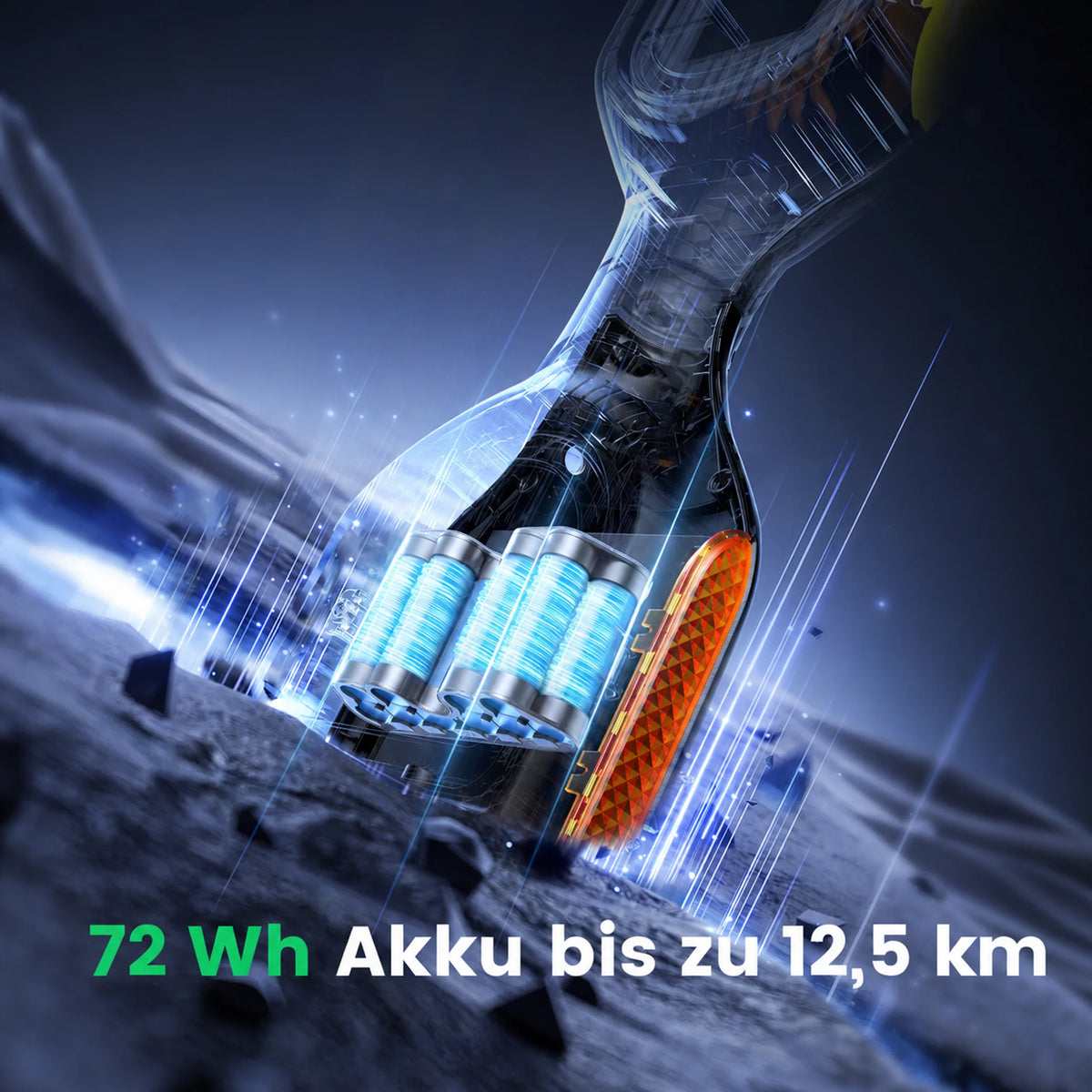 72 Wh Akku des Gyroor G13 Kinder-Hoverboards für bis zu 12,5 km Reichweite