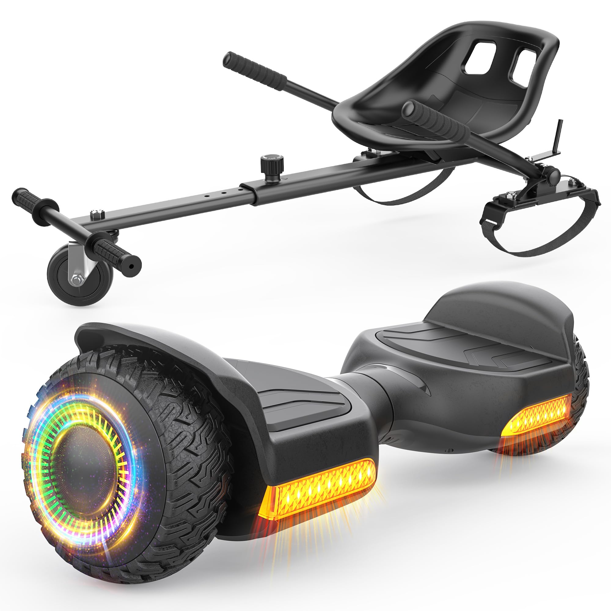 Gyroor Selbstbalancier-Roller 500 W mit verstellbarem K1-Sitzaufsatz