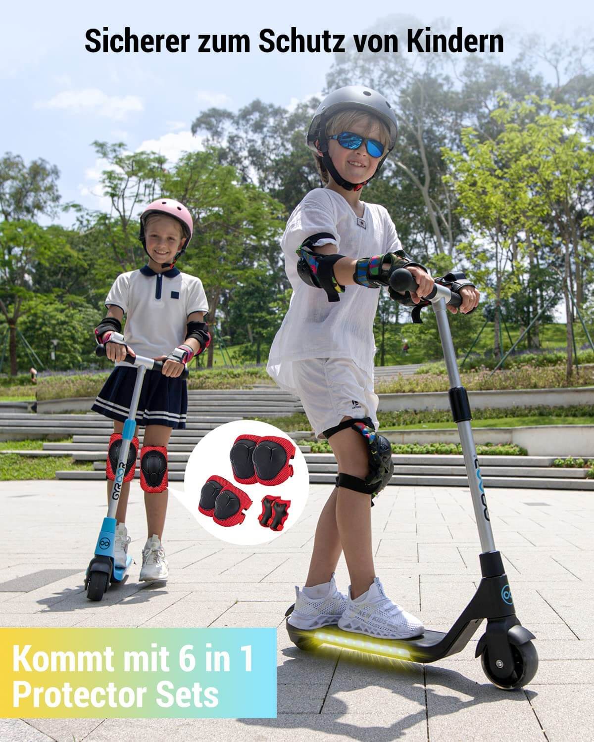 Gyroor H30 Kinder-Elektroroller für Jungen und Mädchen