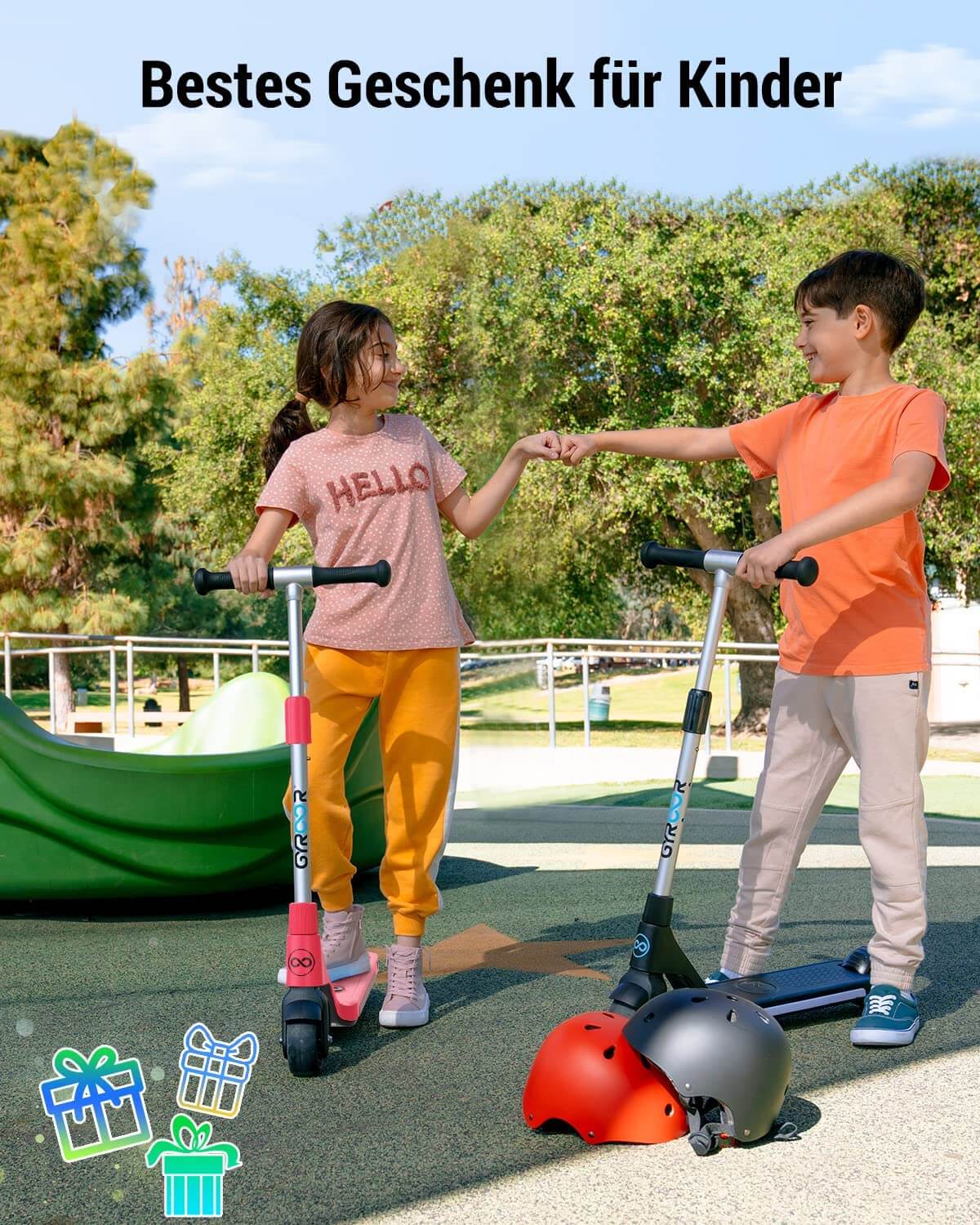 Gyroor H30 Kinder-Elektroroller für Jungen und Mädchen