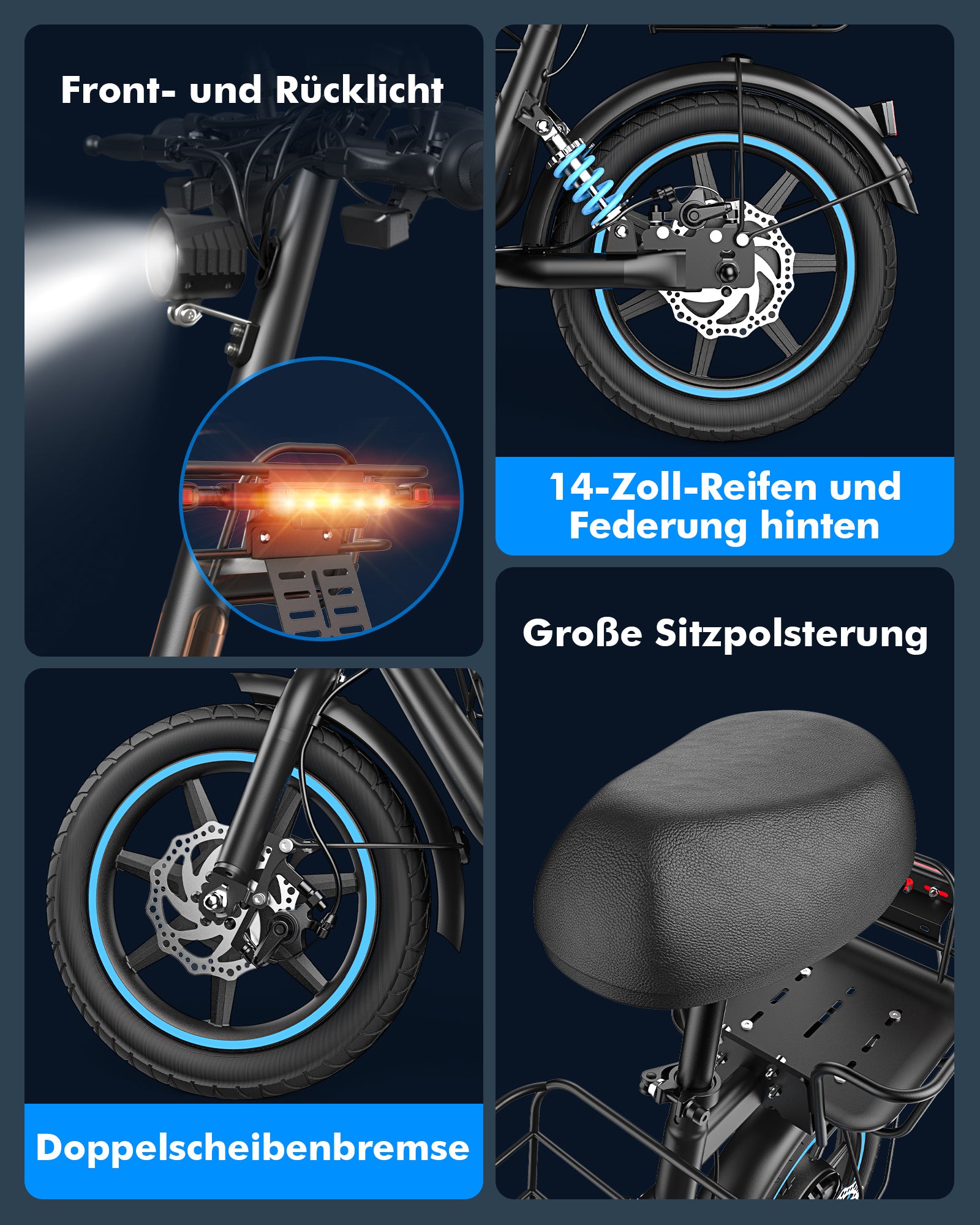 GYROOR C1Plus E-Scooter – abnehmbaren Körben, großzügigem Stauraum für Haustiere & Transport – UL2272-zertifiziert