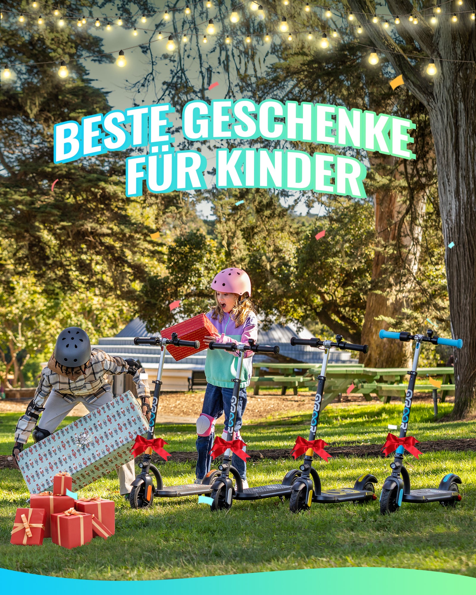Gyroor H40 E-Scooter für Kinder und Jugendliche Alter 8-14