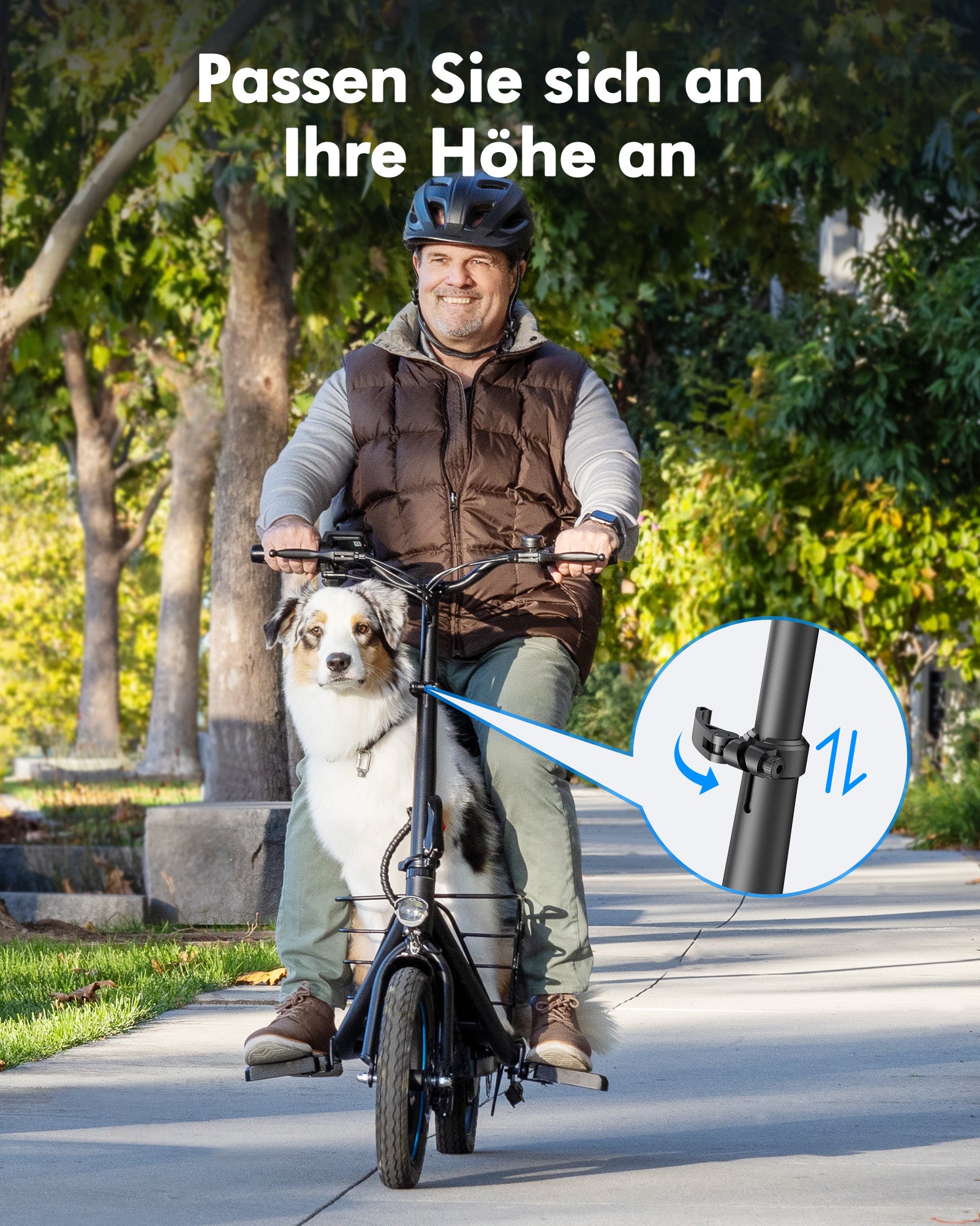 GYROOR C1Plus E-Scooter – 1000W (Spitzenleistung) mit abnehmbaren Körben, großzügigem Stauraum für Haustiere & Transport – UL2272-zertifiziert