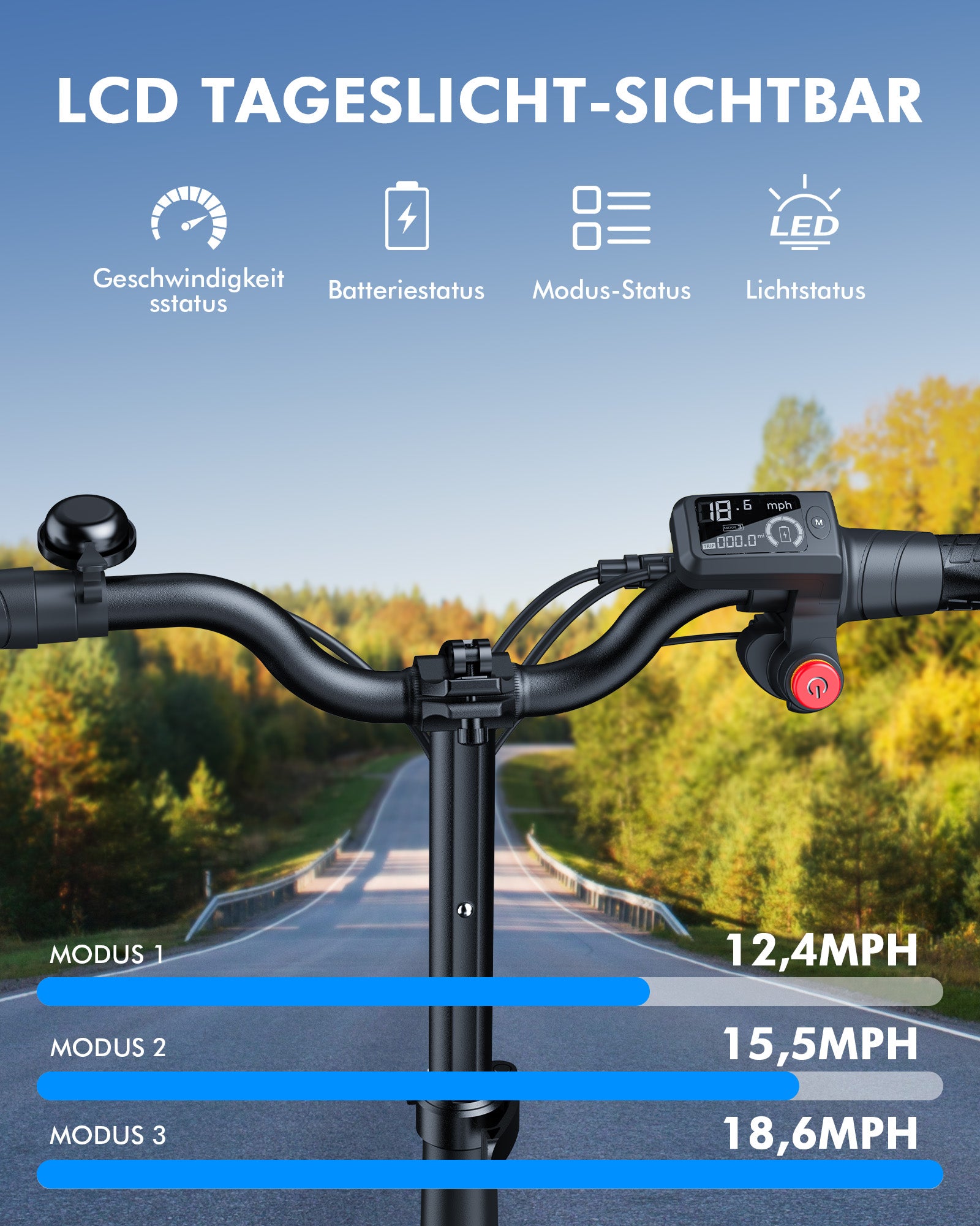 GYROOR C1Plus E-Scooter – 1000W (Spitzenleistung) mit abnehmbaren Körben, großzügigem Stauraum für Haustiere & Transport – UL2272-zertifiziert