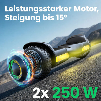 Gyroor G13 Kinder-Hoverboard mit 550 W Leistung und bis zu 15 Grad Steigung
