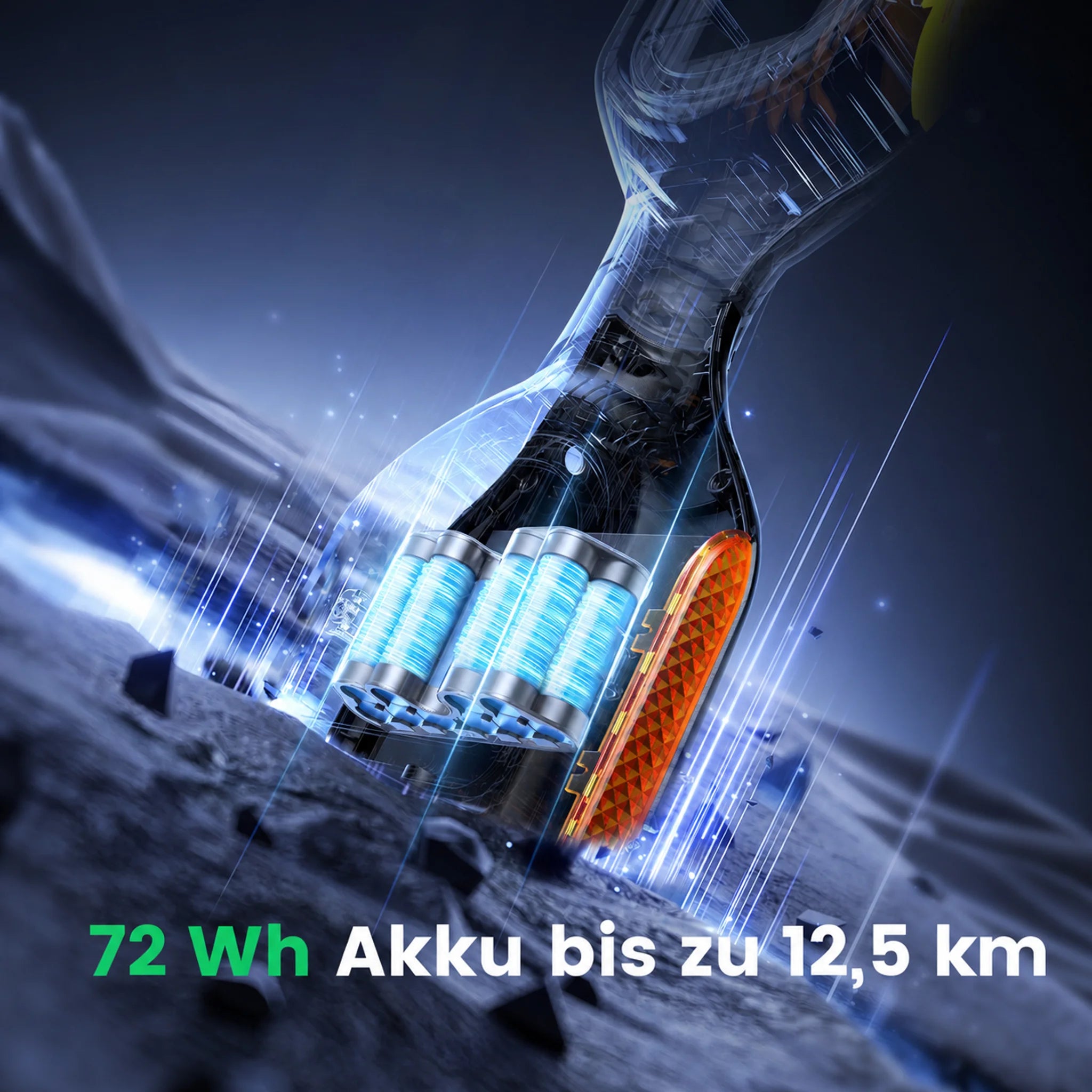 72 Wh Akku des Gyroor G13 Kinder-Hoverboards für bis zu 12,5 km Reichweite