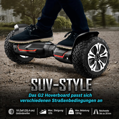 Gyroor G2 All-Terrain Hoverboard mit 8,5 Zoll Geländereifen für Offroad-Fahrten