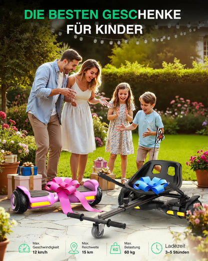 Gyroor Selbstbalancier-Roller mit K1 Sitzaufsatz als besonderes Geschenk für Kinder